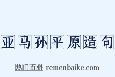 亚马孙平原造句是什么意思的图片